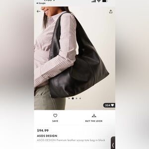 ASOS Leather Black Bag